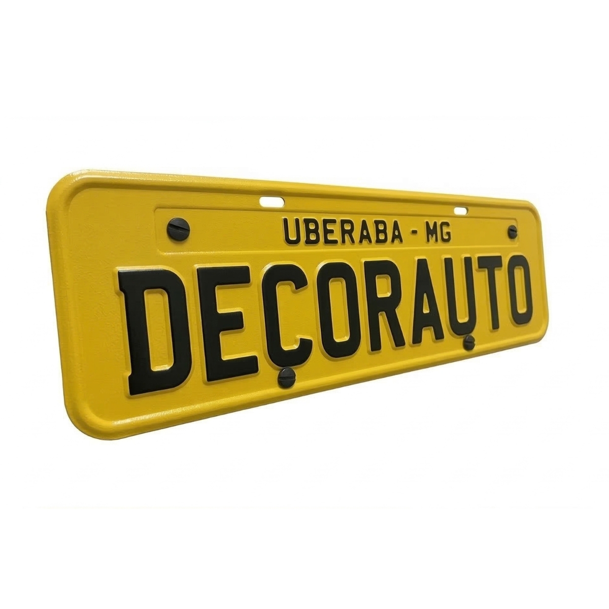 Placa amarela clássica