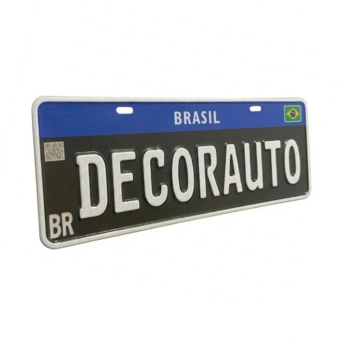 Placa decorativa colecionador preta